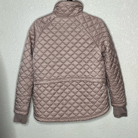 BCBGMAXAZRIA Feather Free Eco Friendly Fill Dusty Rose Jacket Sz Small - Picture 4 of 10